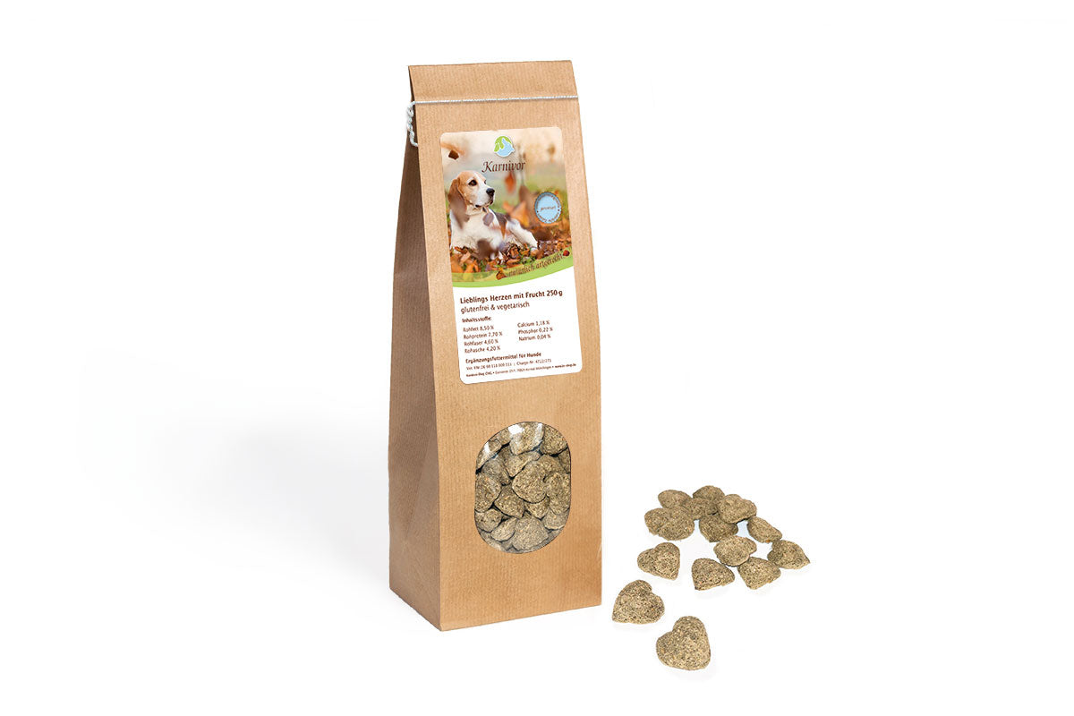 Lieblings Herzen mit Frucht 250g